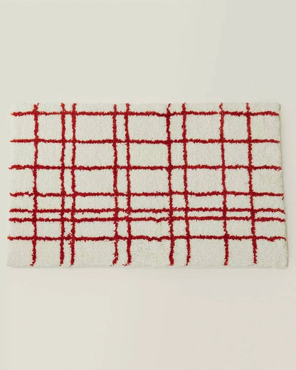Ultra Soft Minimalist Nordic Stripe Bath Rug, Absorbent, Anti-Slippery Mat