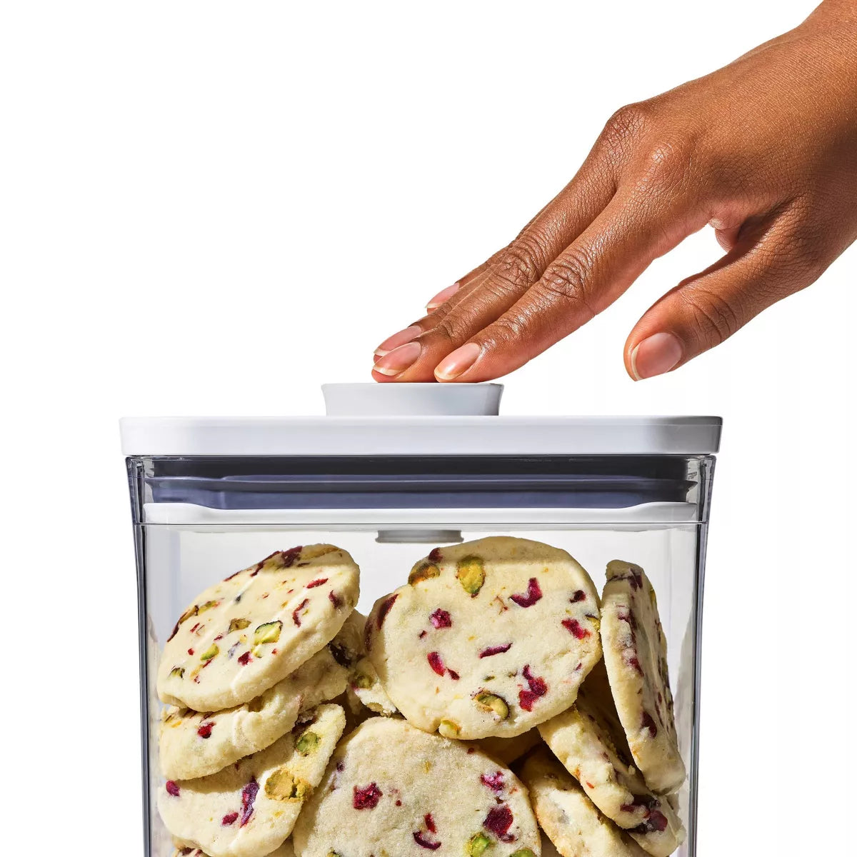 3-Piece BPA-Free Clear Plastic Food Storage Container Set with Airtight Seal, Dishwasher Safe