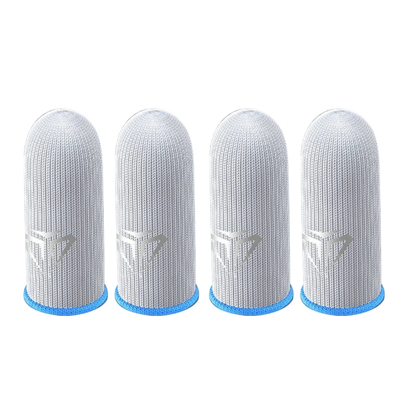 2 Pcs Mobile Game Fingertip Gloves Sweatproof Anti-Slip Touch Screen Finger Sleeve Breathable Gaming Fingertip Cover for Gamer
