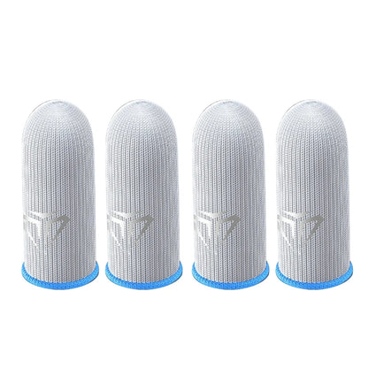 2 Pcs Mobile Game Fingertip Gloves Sweatproof Anti-Slip Touch Screen Finger Sleeve Breathable Gaming Fingertip Cover for Gamer