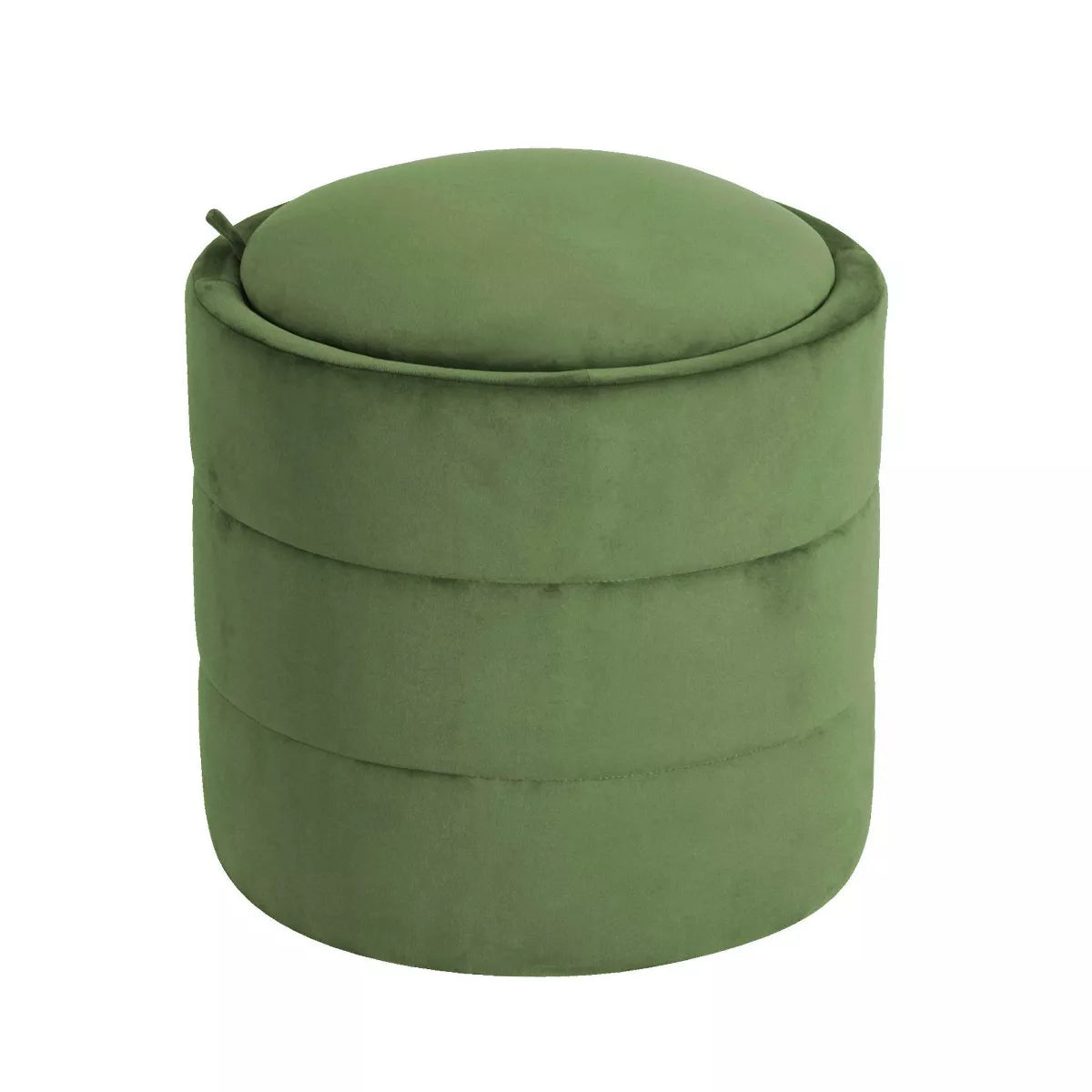 Storage round Ottoman 