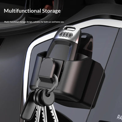 Vehicle Key and Toll Card Storage Box for Dashboard Console