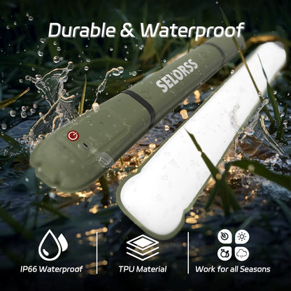 SELORSS Rechargeable Waterproof 2000mAh Portable Camping Spotlight and Tent Lamp for Outdoor Work and Repair Lighting