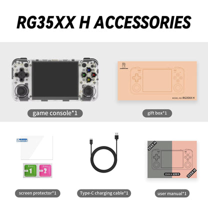 RG35XX H Handheld Game Console 3.5''IPS Screen HDMI Output Linux System RG35XXH Retro Video Simulator Console Kids Gift