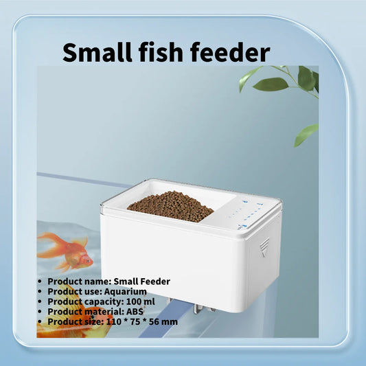LED Aquarium Digital Fish Tank 70Ml Intelligent Digital Automatic Fishes Feeder with Timer Pet Feeding Fish Food Dispenser Food