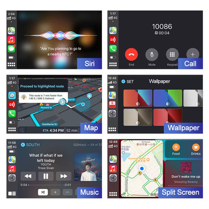 Carlinkit USB Wired/Wireless Carplay Dongle Wired/Wireless Android Auto AI Box Mirrorlink BT Auto Connect for Android Car Radio