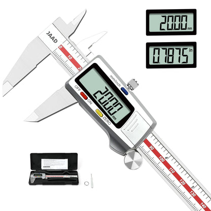 Digital Caliper,Stainless Steel Construction with Large LCD Screen,150Mm/0-6 Inches,Industrial Grade, High-Precision Tool