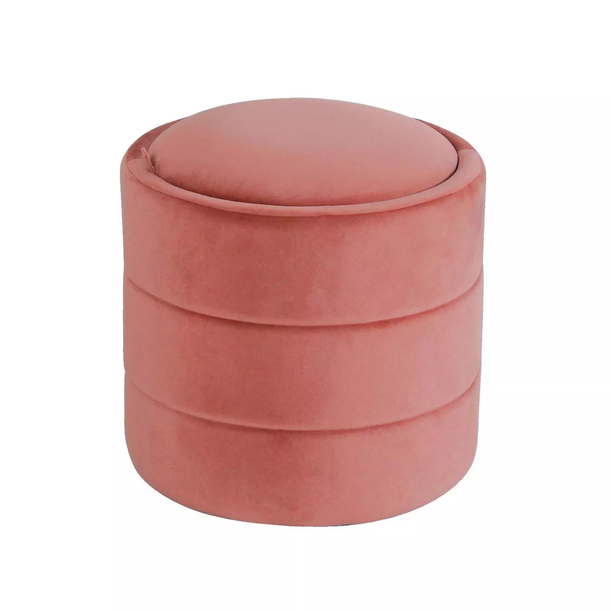 Storage round Ottoman 