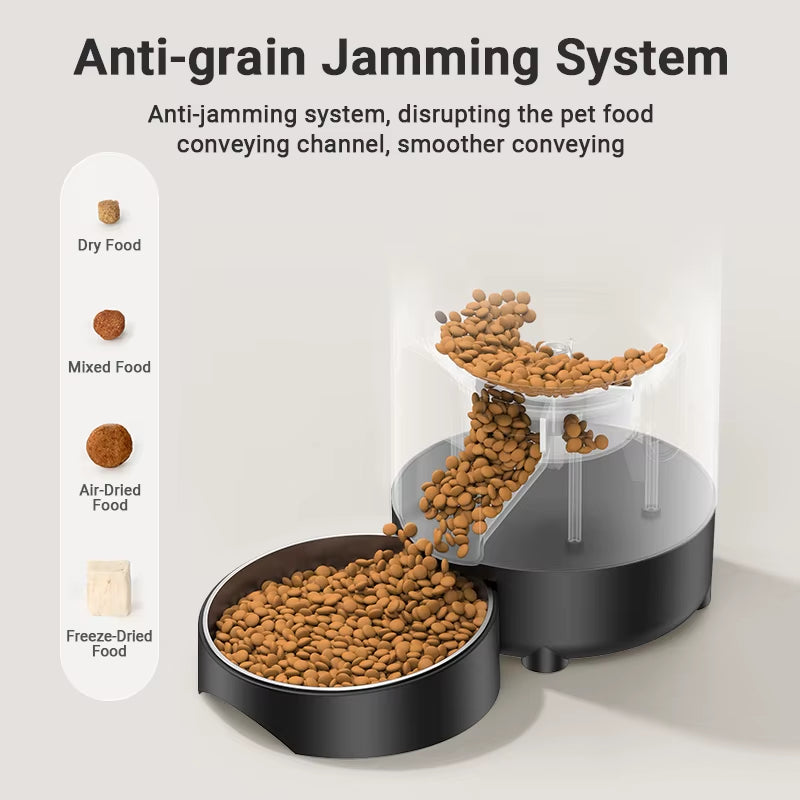 ROJECO Automatic Cat Feeder 2L Smart Pet Food Kibble Dispenser Wifi App Remote Control Dog Feeder for Pet Cat Dog Accessories