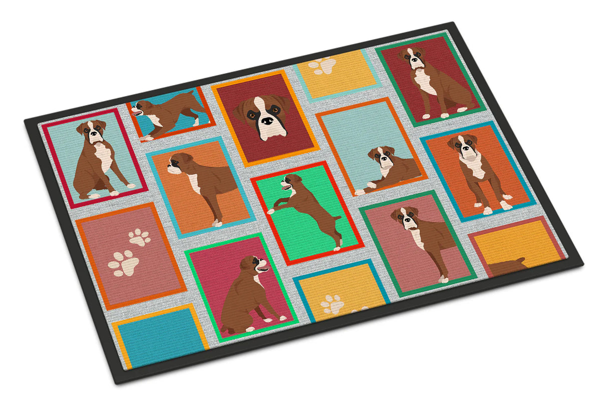 Lots of Flashy Fawn Boxer Doormat