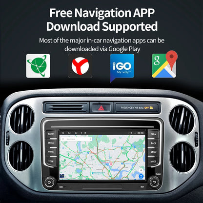 2Din Android 13 Car Radio GPS for VW / Volkswagen Skoda Octavia Golf 5 6 Touran Passat B6 Polo Jetta 2Din Radio Player