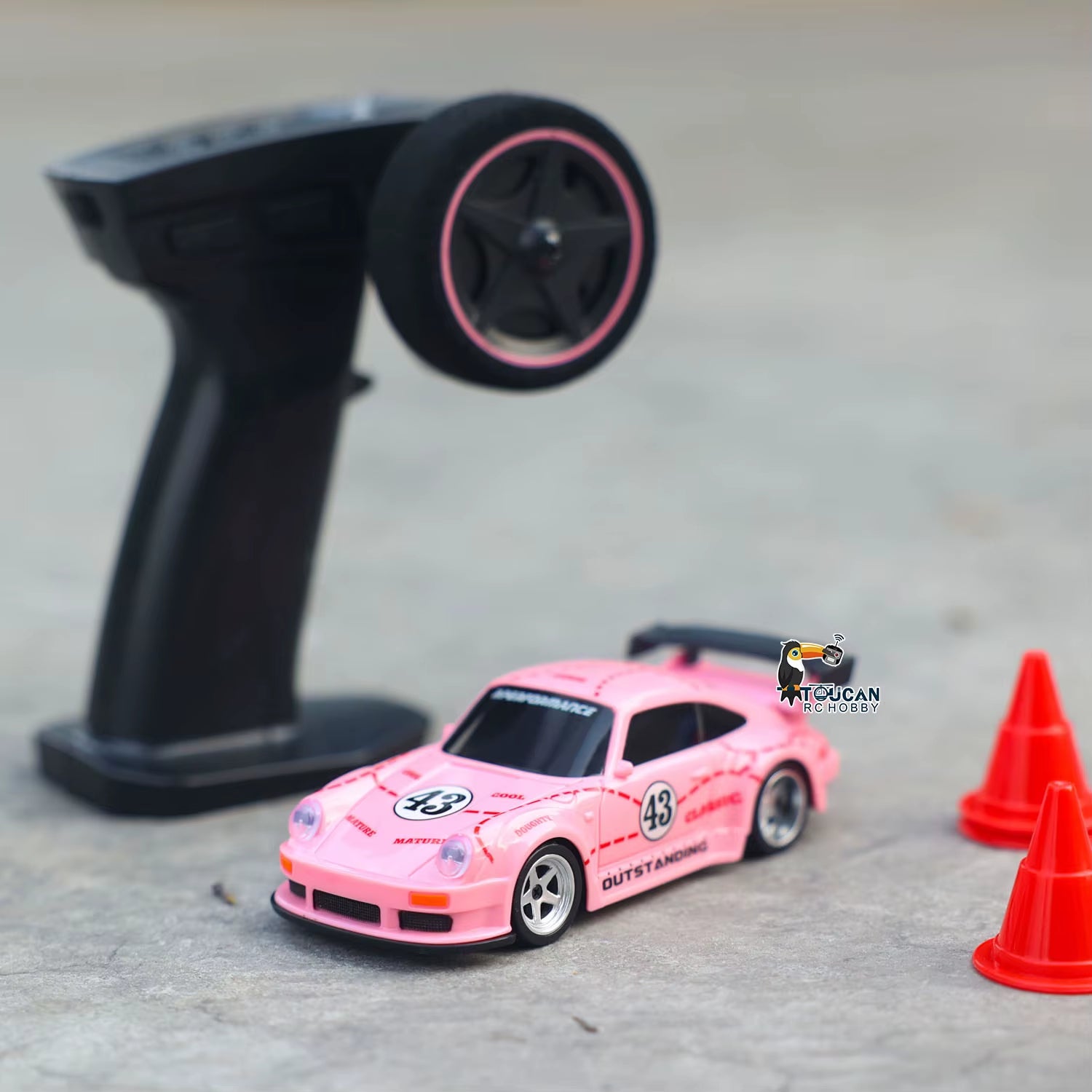 US Stock RC Drift Car 1/43 RTR Race 4WD Gyro Four-Wheel Drive Radio Control High Speed Model 2.4G Racing Drifting Cars Toy Model