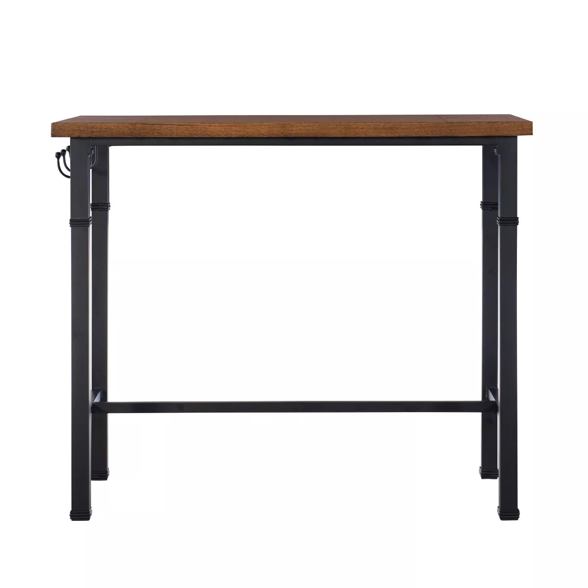 3-Piece Faux Leather Counter Height Pub Dining Set with Padded Seating and Wood/Metal Construction - grey
