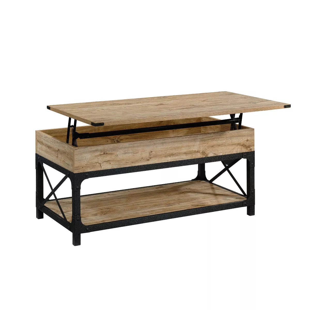 Steel River Lift-Top Coffee Table - Carbon Brown