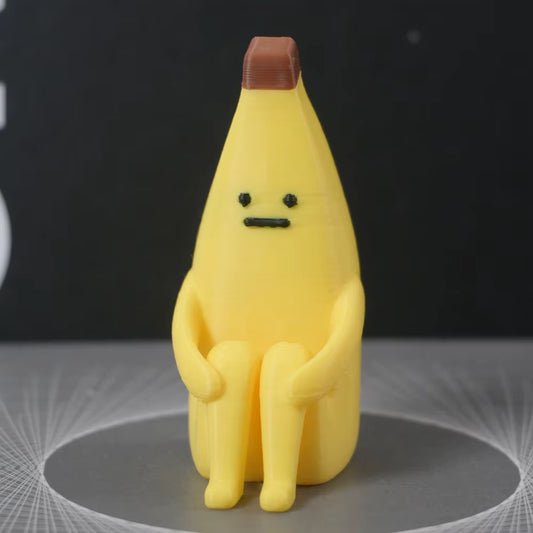 3D Anxious Banana Figurines – Durable Decorative Accessories for Home, Office, and Vehicle, Available in Sets of 1, 2, or 3 Pieces