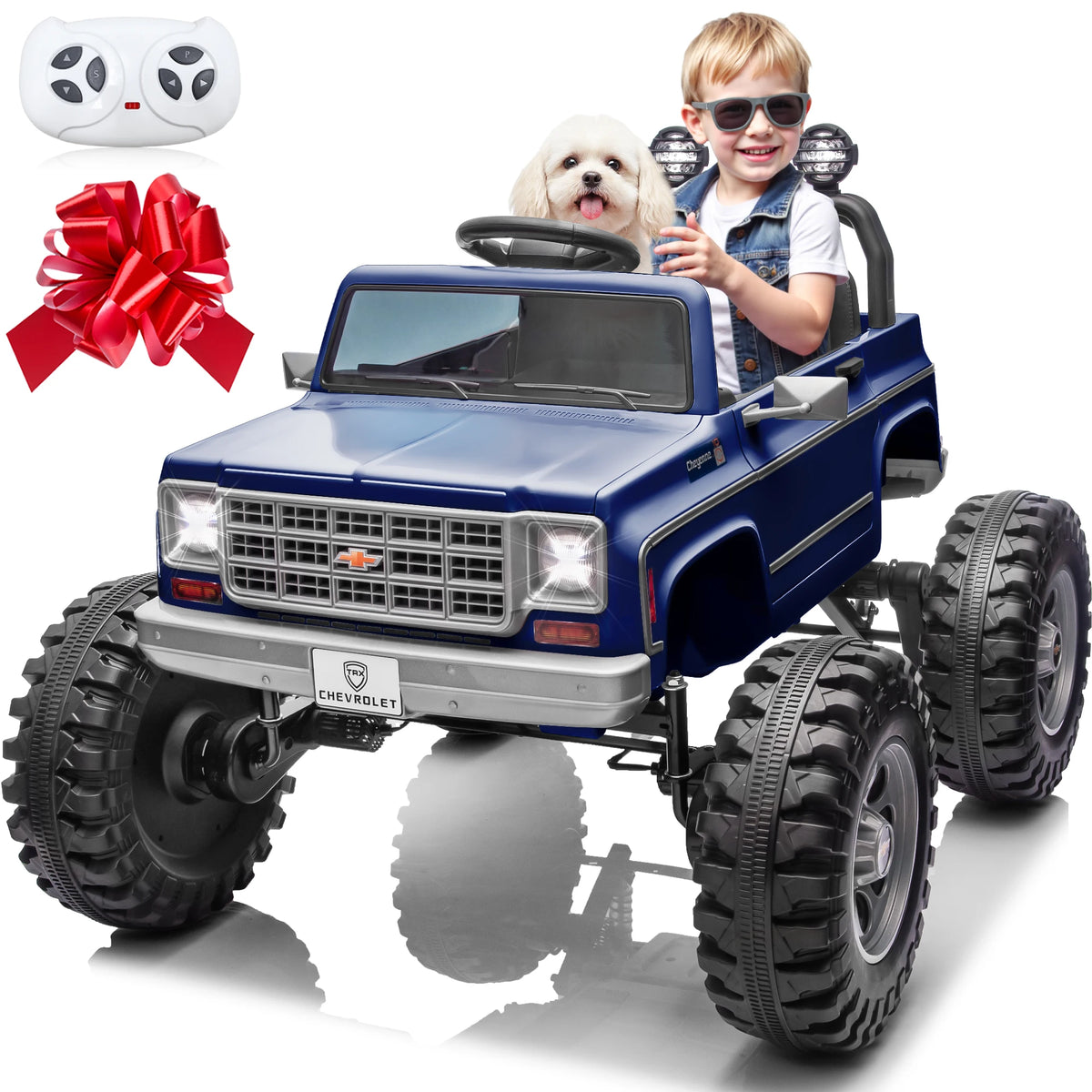 Licensed Chevrolet Cheyenne 24V Ride-On Car with 4x200W Motors and Remote Control - 24 Volt Ride-On Toy for Children