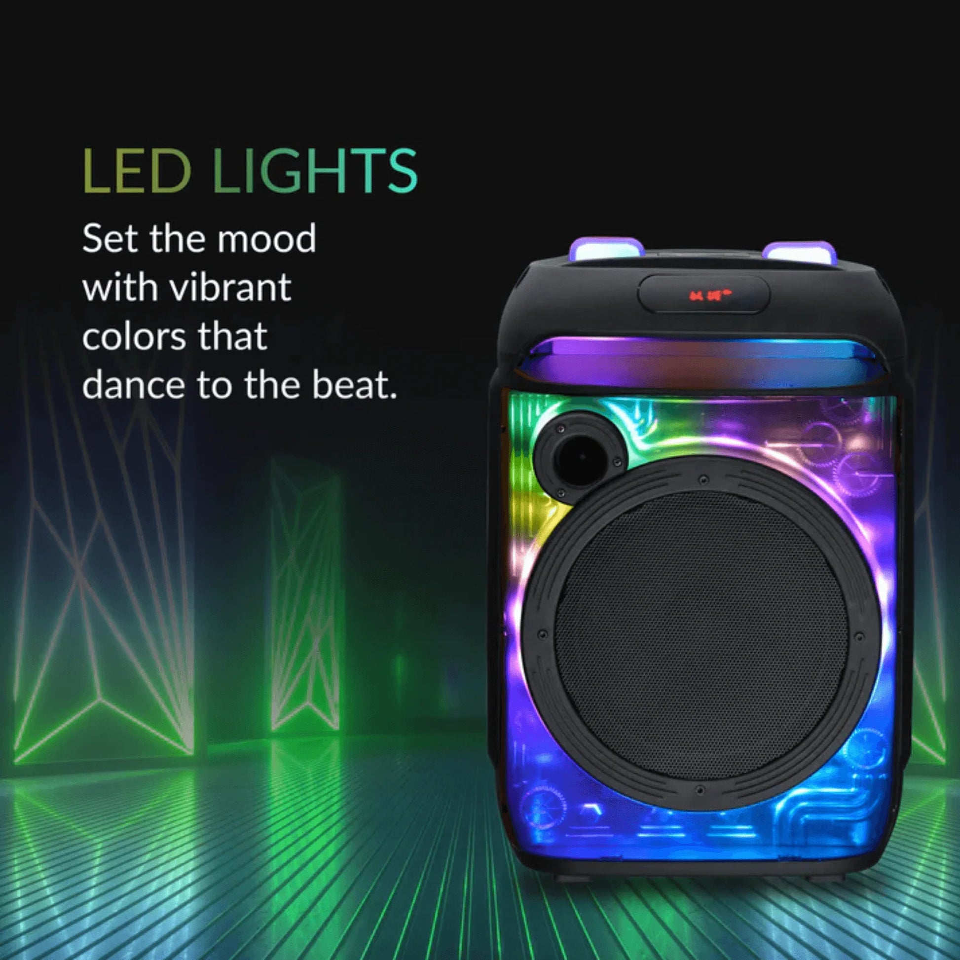 IQ Sound CYBER FLEX8 8-Inch Portable Bluetooth Speaker