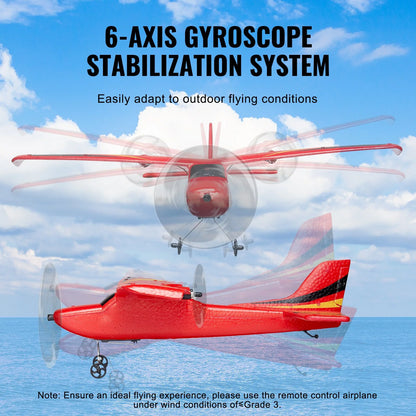 RC Airplane EPP Foam RC Plane Toy with 2.4 Ghz Remote Control 2 Batteries