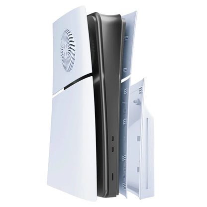 For PS5 Slim Playstation 5 Slim Console Faceplate with Cooling Vent Upper Top Half Replacement Face Plate Protective Shell Cover