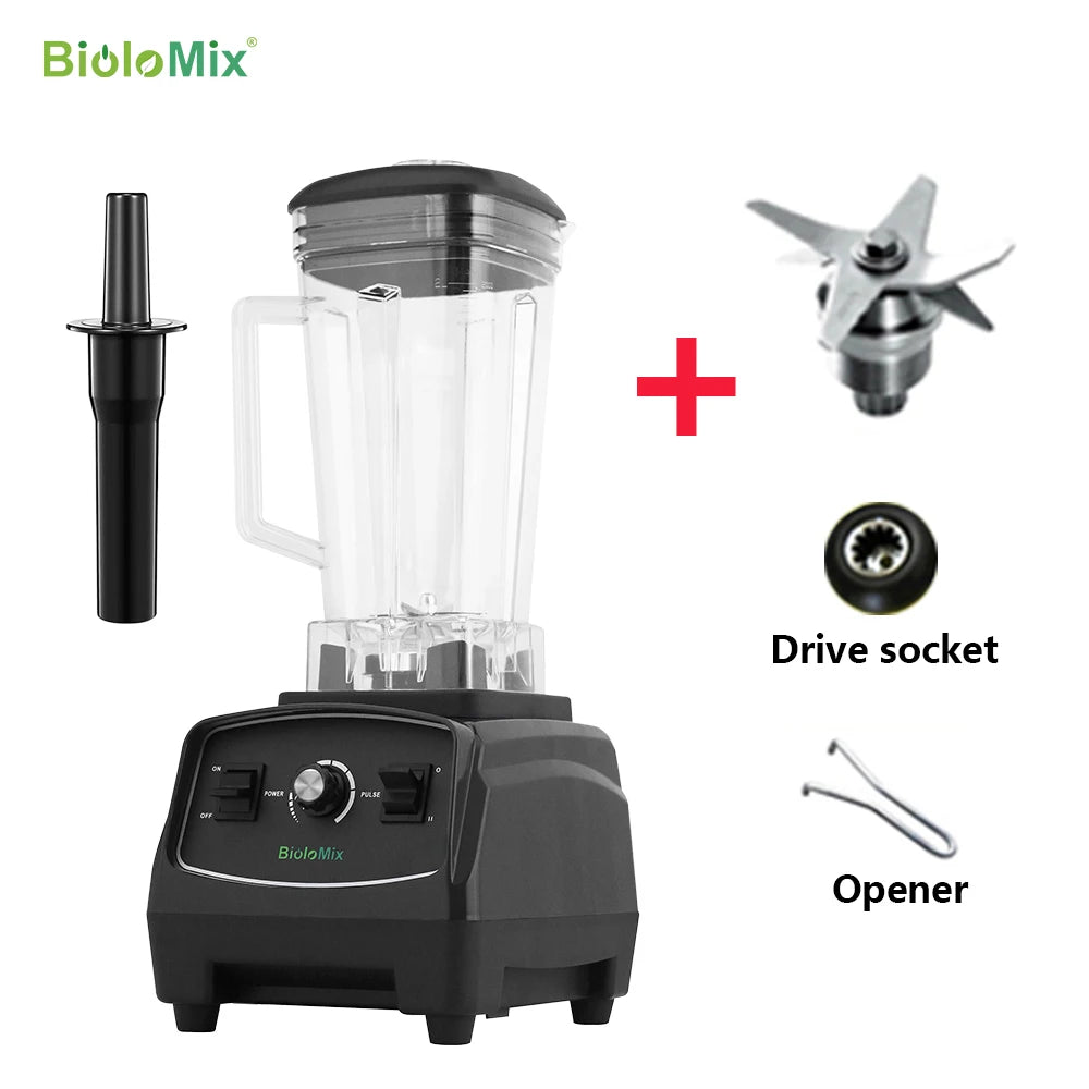 Commercial Grade 3HP 2200W BPA-Free Heavy Duty Blender Mixer Juicer for Smoothies and Food Processing