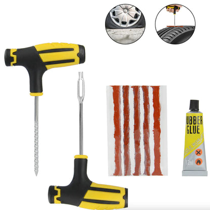 68Pc Tire Repair Kit DIY Flat Tire Repair Car Truck Motorcycle Home Plug Patch