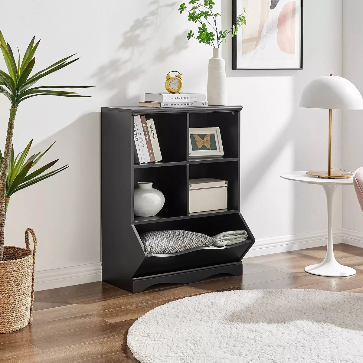 Five-Cubby Open Storage Unit