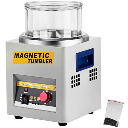 Succebuy KT-185 Magnetic Tumbler Jewelry Polisher and Mini Metal Finisher - 110V/220V Precision Parts Polishing Machine