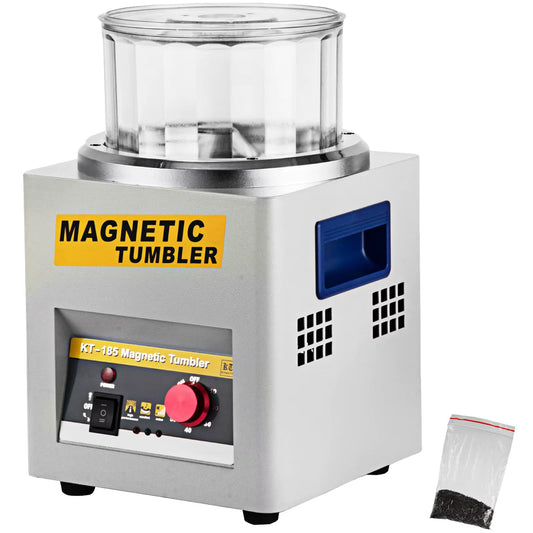 Succebuy KT-185 Magnetic Tumbler Jewelry Polisher and Mini Metal Finisher - 110V/220V Precision Parts Polishing Machine