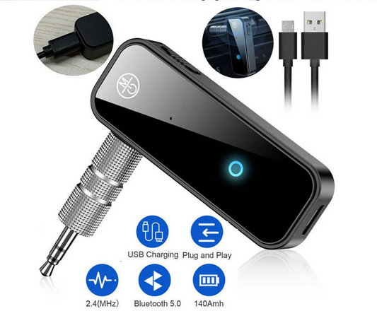 USB Wireless Bluetooth 5.0 Transmitter Receiver 2In1 Audio Adapter 3.5Mm Aux Car
