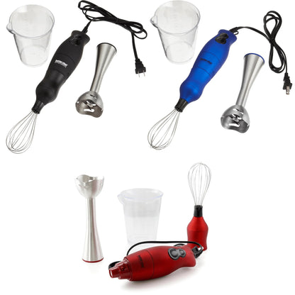 Better Chef 200W Dualpro Immersion Blender Hand-Mixer with Cup and Beater