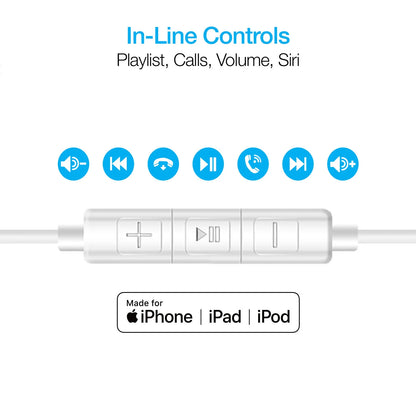 Naztech Platinum High Fidelity Lightning Earbuds
