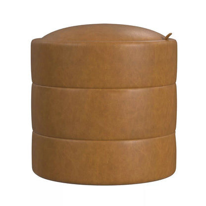 Storage round Ottoman 