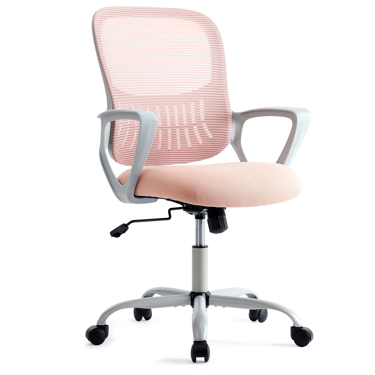 JHK Ergonomic Mesh Backrest Office Chair with Adjustable Height and Rolling Wheels for Home and Gaming Use