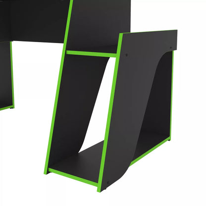 Mission Gaming Desk - Black/Green