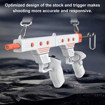 VR Gunstock Accessory for Meta Quest 3/3S - Controller Stock Rifle Adapter for Enhanced Shooting Experience