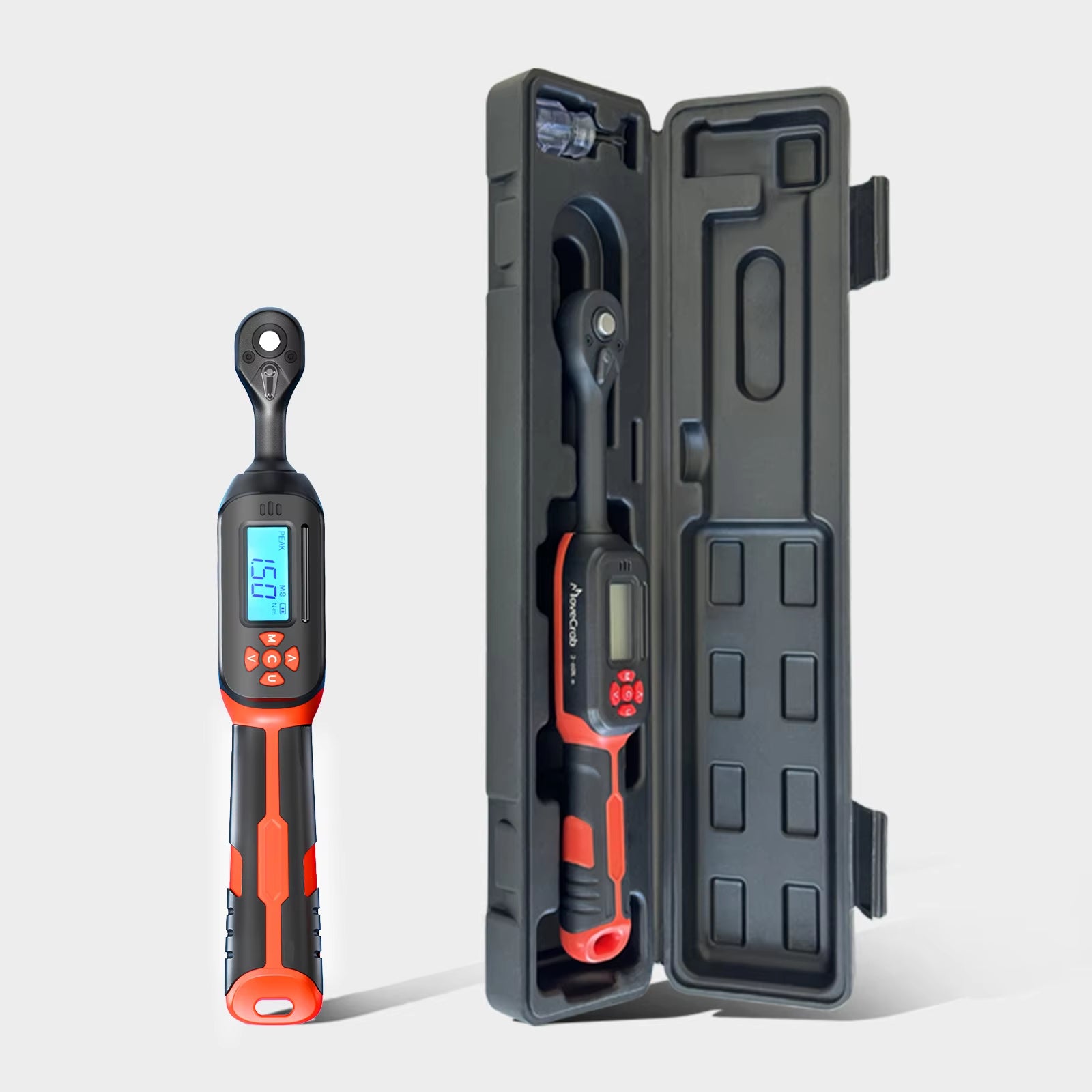 Digital Torque Wrench 1-340N.M 2% Accuracy Preset & Led/Buzzer Alerts for Bike Motorcycles Automotive Mechanical Tool