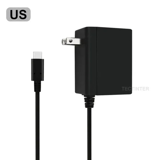 AC Adapter Charger Compatible with Nintendo Switch / Oled Console Accessories EU/US Plug Charging USB Type C Wall Power Supply