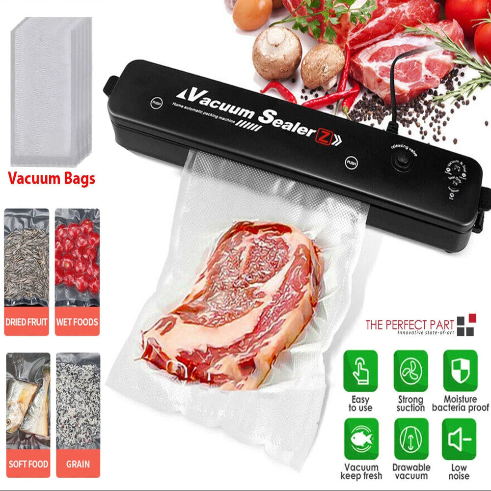 Vacuum Sealer Machine Food Preservation Storage Saver Automatic with Seal Bag