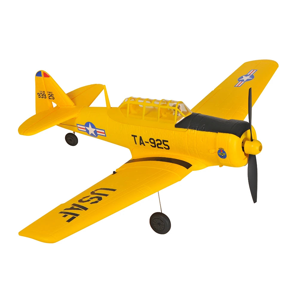 TOP RC HOBBY AT-6 2.4Ghz 4CH 450Mm Wingspan EPP 6-Axis Gyro One-Key U-Turn Aerobatic RC Airplane RTF for Beginners