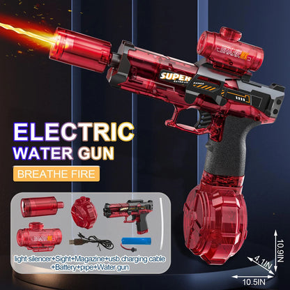 Automatic Electric Water Gun Blaster for Summer Outdoor Fun - Ideal for Beach and Pool Parties, Perfect Gift for All Ages