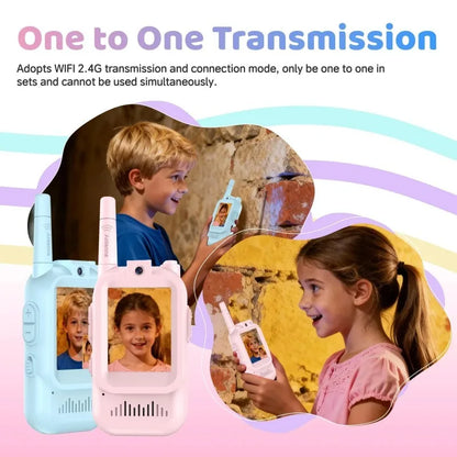 Rechargeable Long Range Walkie Talkies for Kids - 2 Pack, Ideal for Indoor and Outdoor Activities, Perfect Gift for Boys and Girls