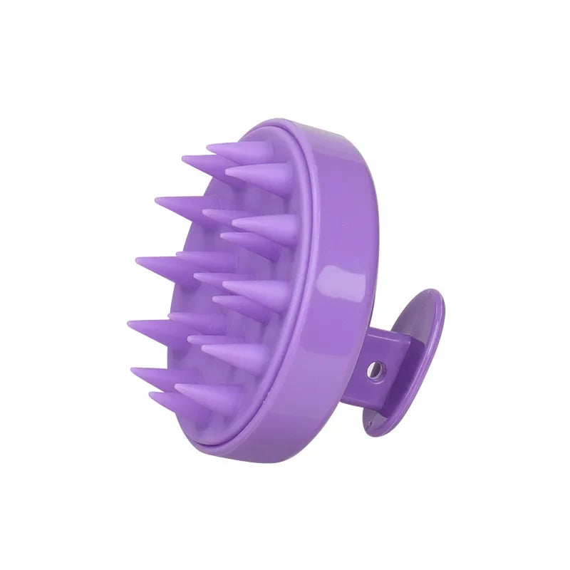 Long Handle Silicone Shampoo Brush for Scalp Massage and Hair Washing