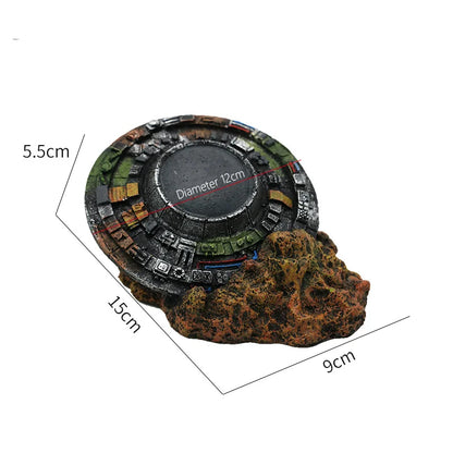 Fish Tank Reptile Box Landscaping Decoration Creative Resin Ornament Lizard Gecko Tree Root Hide Cave Amphibians Terrarium Decor