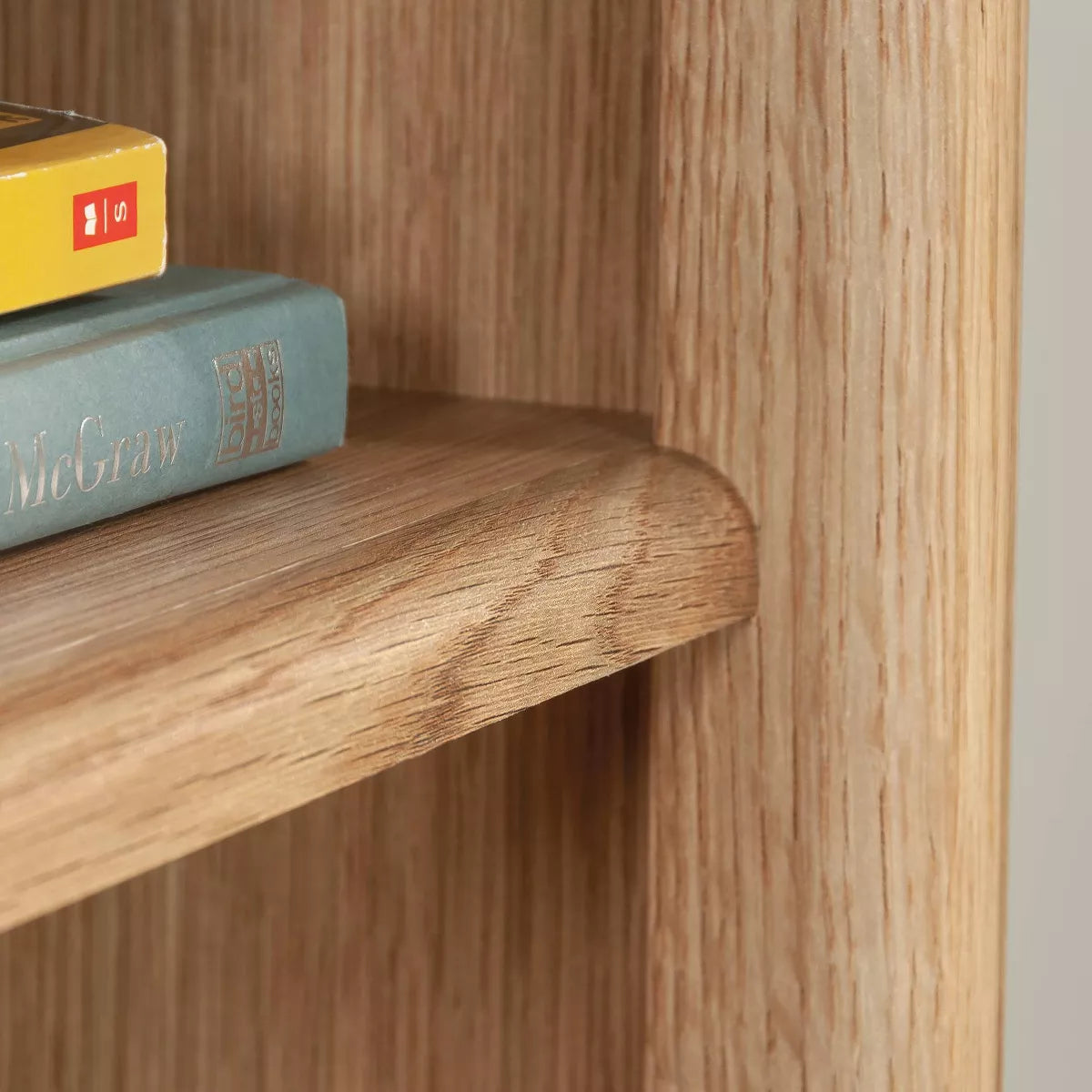 Dover Edge 36.26" Cubby Storage Bookcase in Timber Oak
