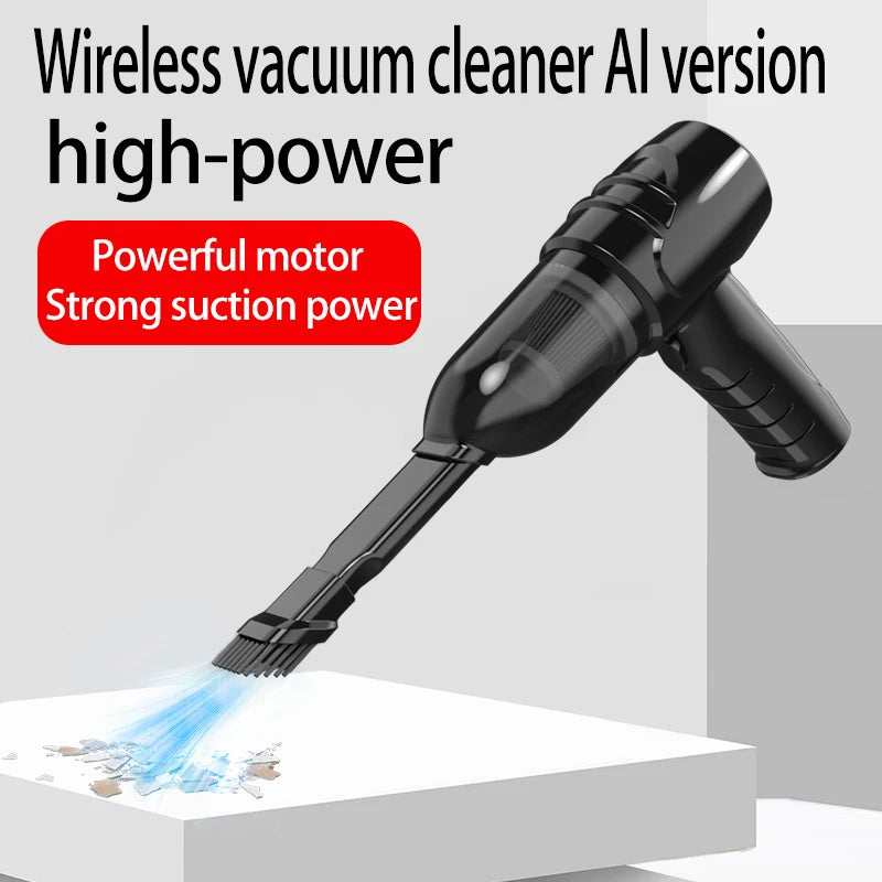 Wireless High-Power Dual-Use Car and Home Vacuum Cleaner - Multi-Functional Handheld Device with Strong Suction