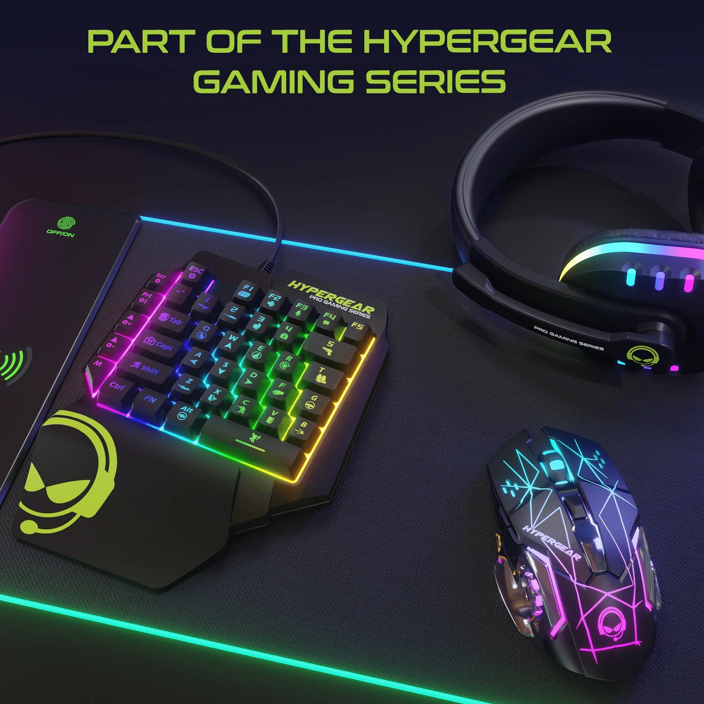 Hypergear Keyvictory One-Handed Gaming Keypad