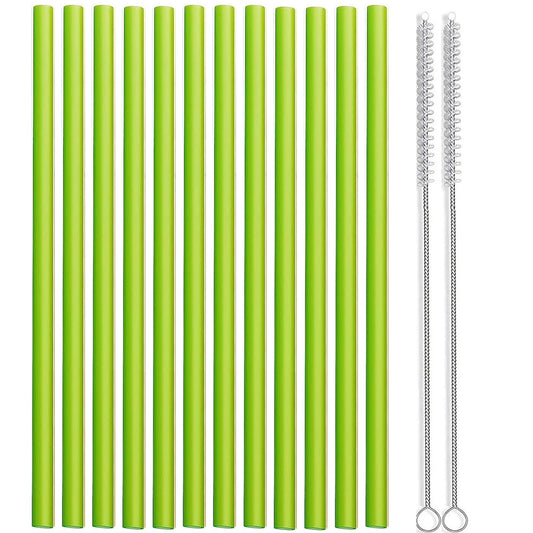 Set of 12 Long Color Replacement Straws for 40 Oz and 30 Oz Tumblers