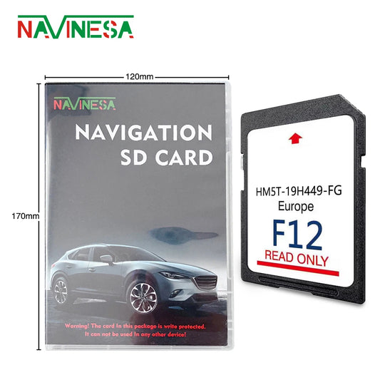 Update 64GB EU Map Version for Ford Focus since 2014 Sync2 F12 Full Europe Navigation System GPS SD Card HM5T-19H449-FG