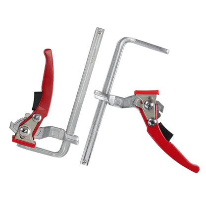 ALLSOME Set of 2 Ratcheting Table Clamps for Quick Release Track Saw and Guide Rail Systems