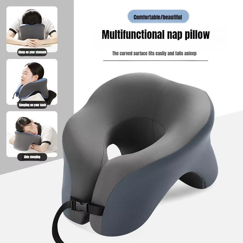 Portable U-Shaped Travel Pillow Memory Foam Sleeping Pillows Office Nap Pillow Car Airplane Neck Cushion Ergonomic Head Support